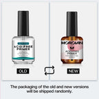 Back label view displaying directions for use on natural nails before applying gel overlay.
