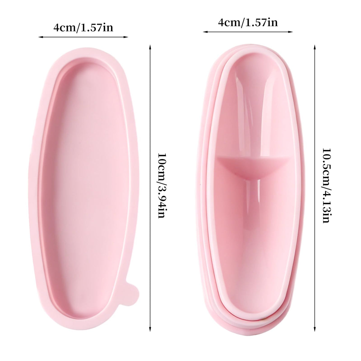 ANGNYA imported cosmetic nail dipping container set demonstrating powder catch design