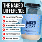 Plant based protein powder with vanilla flavor and MCT oil ingredients