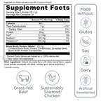 Premium bone broth protein for skin health and daily nutritional support mix