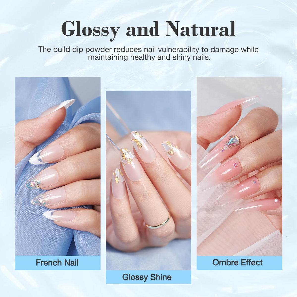 Azurebeauty 28 gram clear dipping build powder container