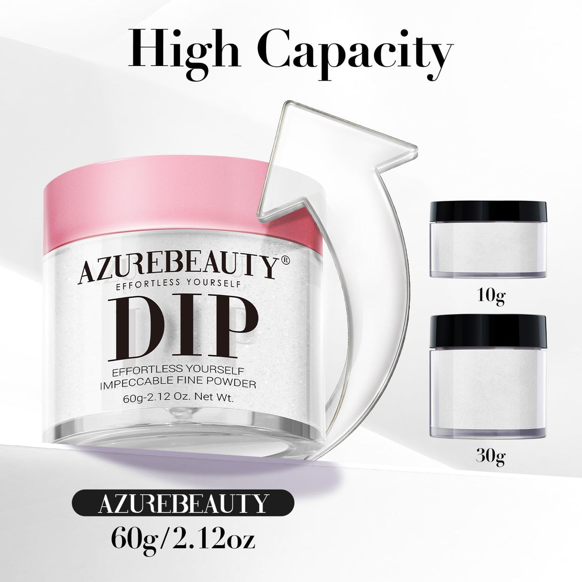 DIY home manicure kit essential clear powder
