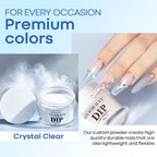 Professional clear dip powder for French nail art