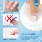 Saviland dipping powder bottle packaging side profile