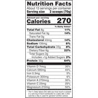Muscle Milk Vanilla Crème 1.93 pounds canister showing nutritional facts and NSF certification