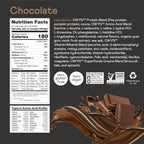 Chocolate plant protein powder for vegan diet and athletic performance