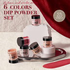 Glitter and cream finish dip powder shades for all seasons