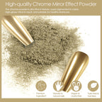 Allstarry chrome powder jar next to sponge applicator sticks