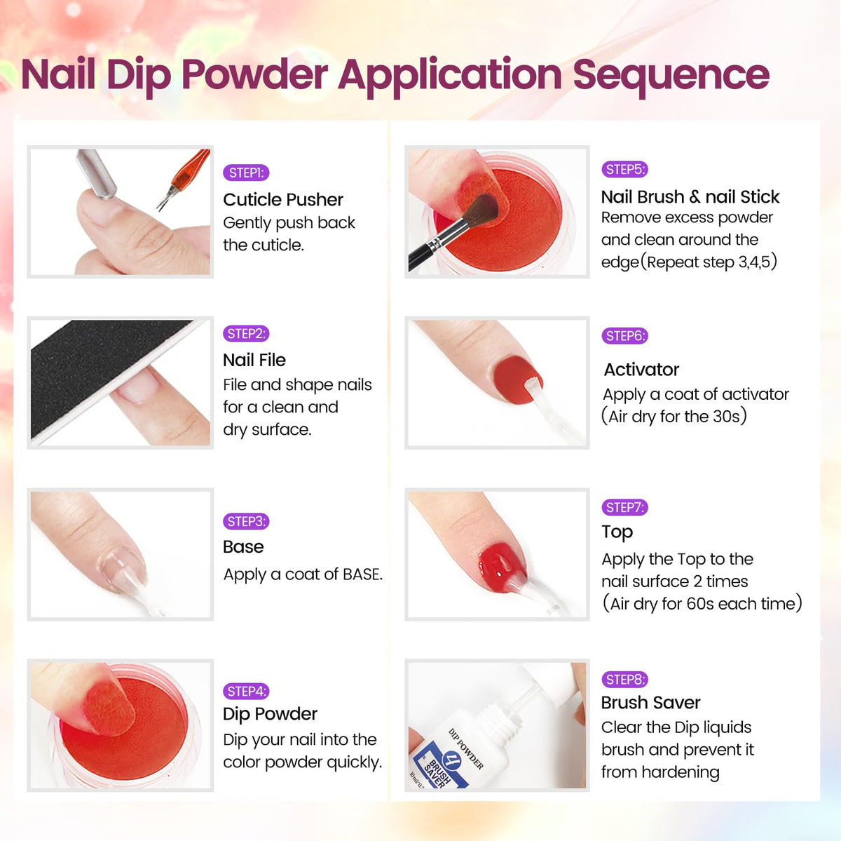 OpenLive 10 milliliter nail polish bottles assortment