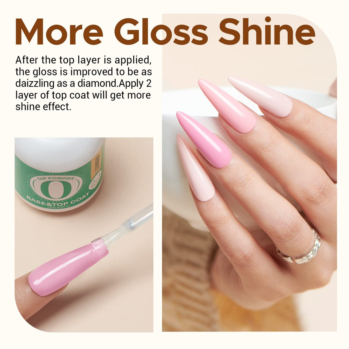 Close up of the AZUREBEAUTY matte top coat bottle displaying the fast drying premium packaging.