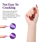 Authentic Vansisos imported nail dipping liquid bottles showing ingredients and safety warnings.