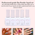 Close up of the Virgo and Gem fifteen milliliter activator bottle for professional dip manicures