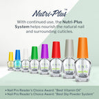 Side angle of professional SNS dipping powder base coat refill bottle