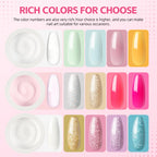 Essential acrylic nail tools including brushes files and nail tips