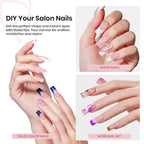 Beetles Tipex square medium nail tips showing variety of sizes