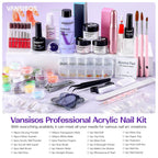 Coscelia nail art set featuring acrylic powder and monomer liquid