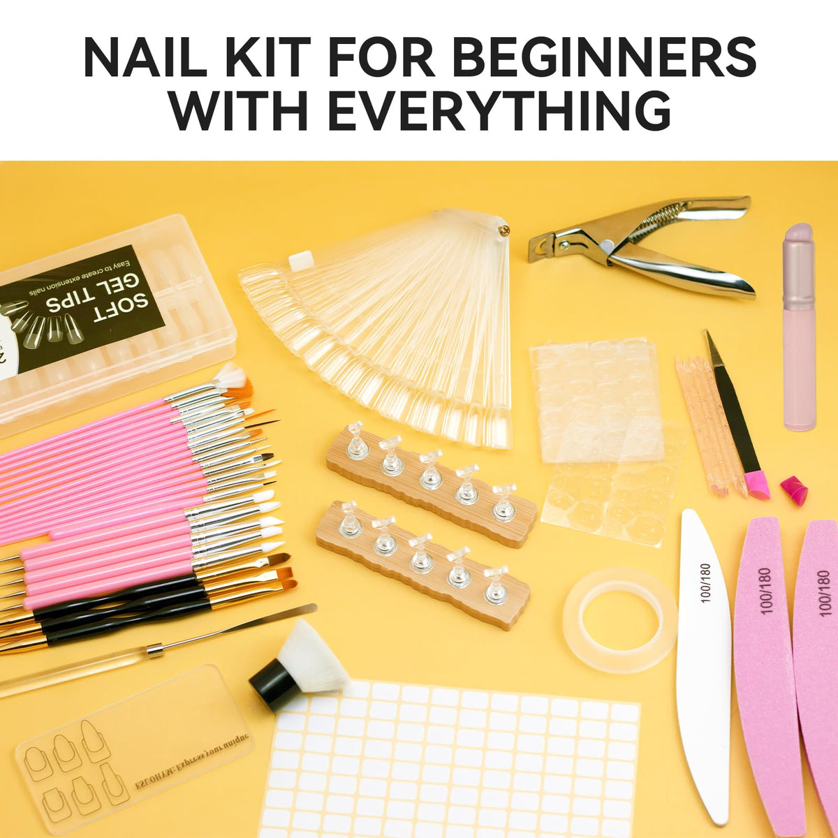Professional grade manicure kit packaging and components