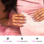 Professional nail application kit with glue and file