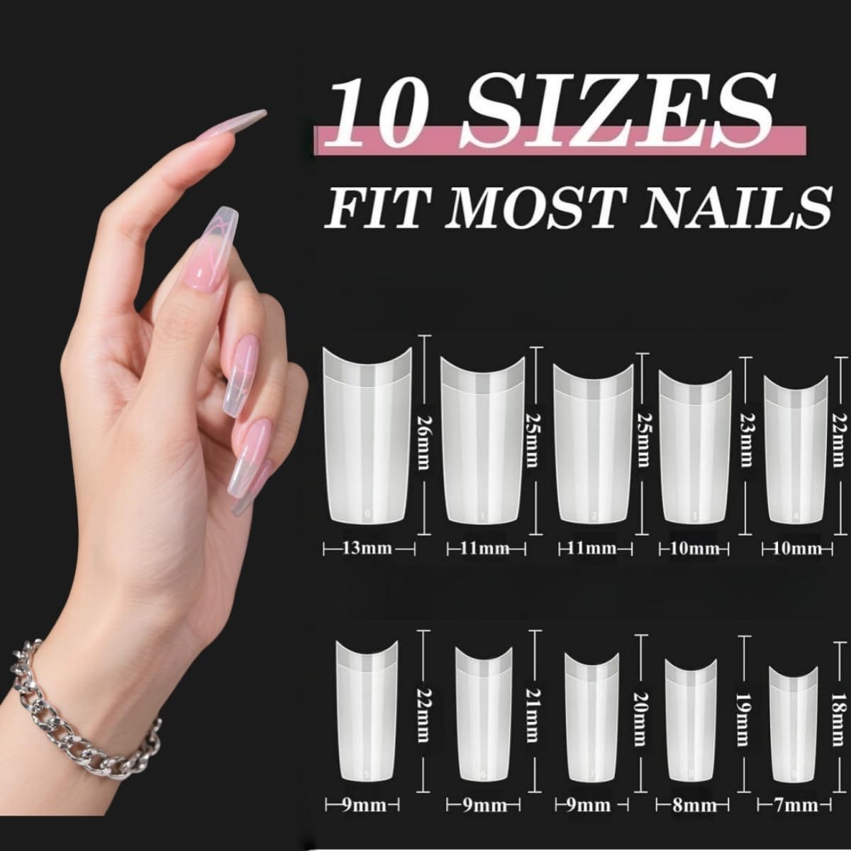 DIY home manicure tools included in Anezus acrylic set