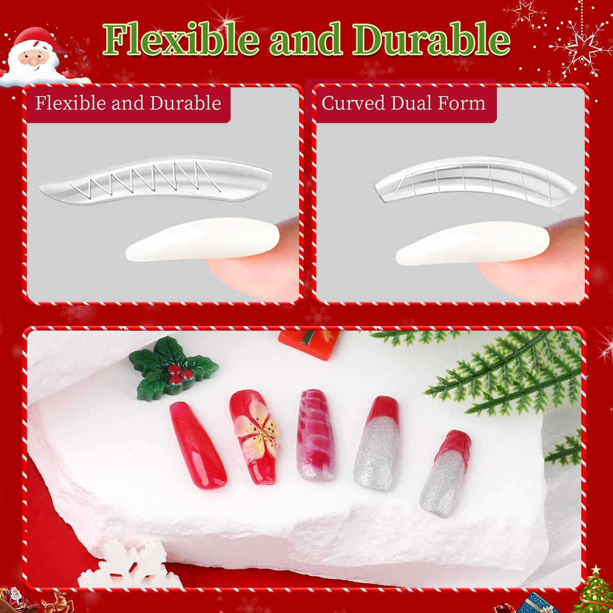 Professional nail extension results using BQAN polygel kit