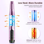 Handheld view of Coslus nail drill in use