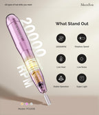 MelodySusie nail drill kit with interchangeable metal bits