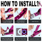 Adjustable nail clipper with magnetic sizer attached