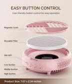 MelodySusie HPro compact nail dust collector in a home salon setting