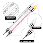 Kaychan rhinestone picker pen set with stainless steel tweezer