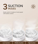 Compact nail dust collector for home manicure table
