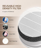 Top view of MelodySusie white nail dust extraction machine