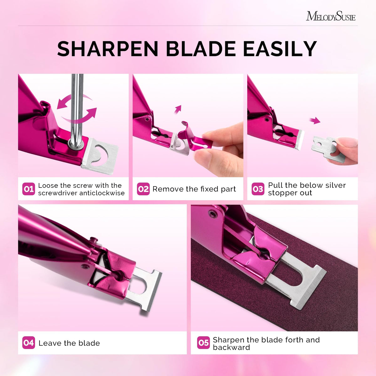 MelodySusie nail clipper displaying spring loaded mechanism