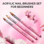 Nail art tool set for acrylic powder application