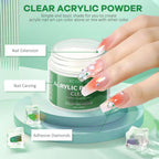 Acrylic nail powder containers for home DIY salon use