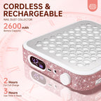 Christine Shelly nail vacuum fan with digital battery display