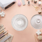 Dappen dish with lid used for acrylic brush cleaner