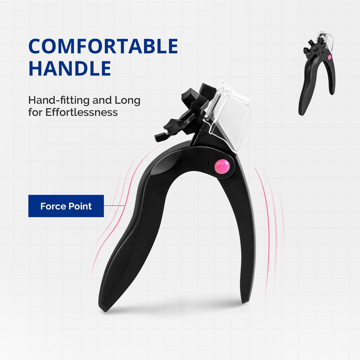 Professional salon manicure set including Airsee nail clipper in black