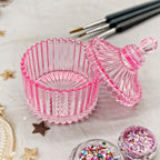 Guxacu glass jar used for nail art storage