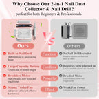 Lubejr nail machine cordless design with LED display