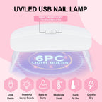 Full view of beginner friendly acrylic nail starter system