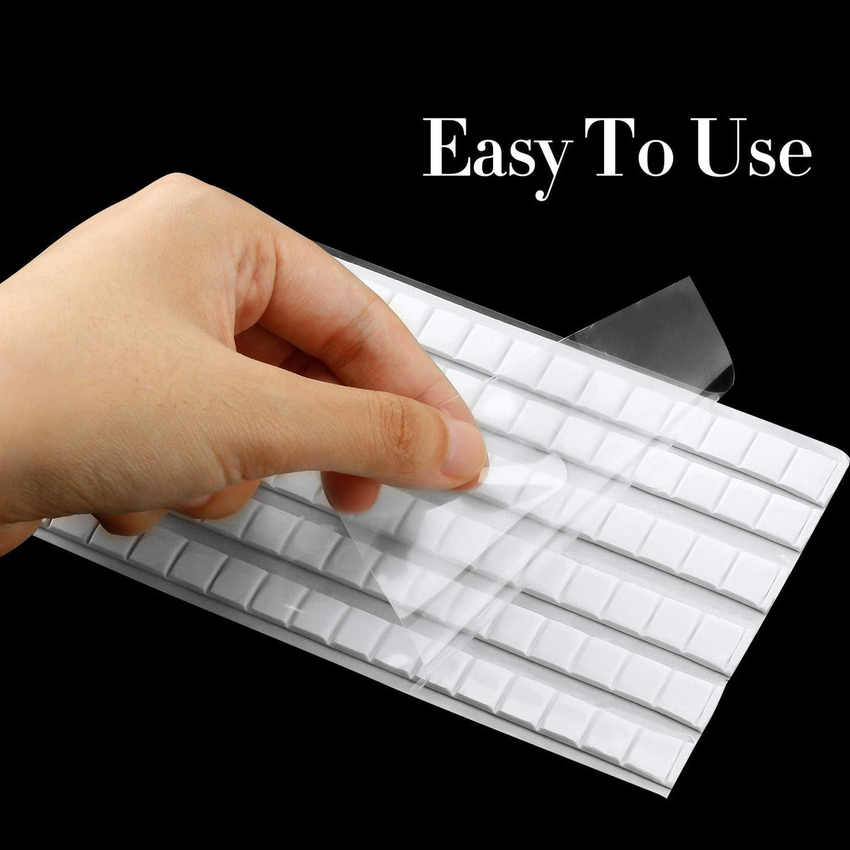 Press on nail painting stand with adhesive putty