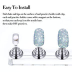 Top down view of Blulu magnetic nail tips holder