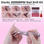 Top view of complete acrylic nail extension supplies