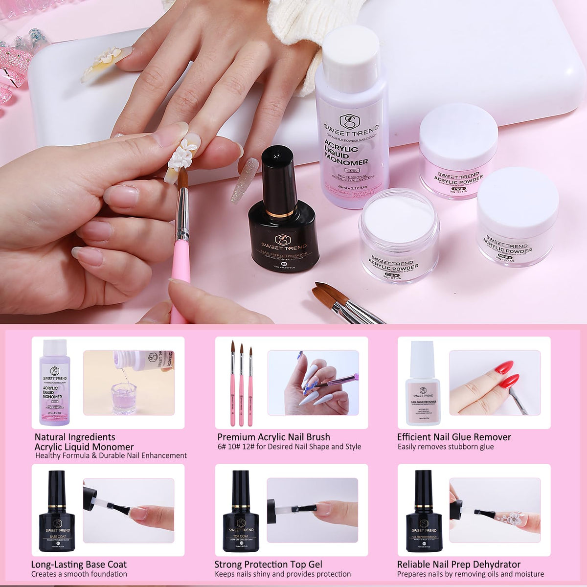 Dappen dish and monomer liquid for acrylic application