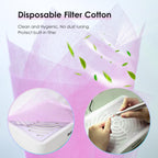 Professional nail art setup using Rolokit dust vacuum cleaner