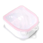 Rolabling nail soak off tray showing finger wells