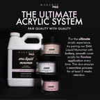 Authentic USA imported MakarttPro professional liquid EMA monomer back label instructions.