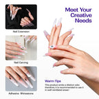 Close-up of the UV stabilizer protection feature on the packaging of Vansisos professional nail liquid.