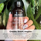 Top view of the secure cap and seal design on the eight ounce premium Mia Secret salon nail application liquid.