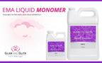 Sixteen fluid ounce bottle of purple salon grade acrylic nail monomer